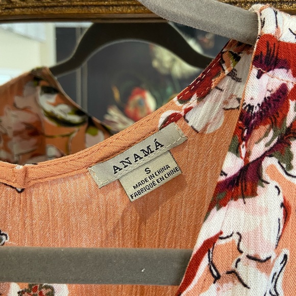 Anama floral maxi dress, with adjustable rouched shoulders - Picture 4 of 9